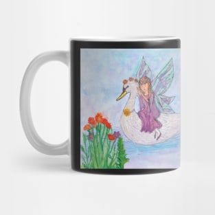 The Fairy Swan - Watercolour Painting Mug